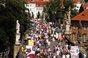 Dallas Prints: Prague, Charles Street Bridge