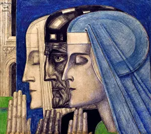 Gallery Prints: Prayer 1924 Jan Toorop ( Johannes Theodorus Toorop)