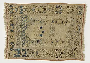 Arranged Prints: Prayer rug with two transverse panels
