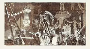 Retro Styled Prints: Preparations for the Fetes at Paris, 1852