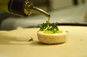 Classes Prints: How to prepare French goat cheese - chevre - in puff pastry or filo dough (brick)