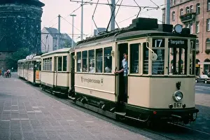 Tram Prints: Preserved historic tram No 867 in 1981, Nuremberg, Bavaria, Germany
