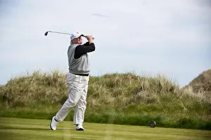 Posed Prints: President Donald Trump Photographed at Trump Links International Golf Course at Aberdeen Scotland