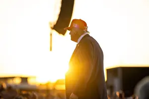4th Of July Prints: President Donald Trump thanks the crowd after remarks at the Salute to America Celebration
