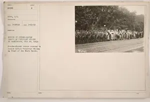 Washington Dc Prints: President Wilson reviews Czecho-Slovak troops in Washington on July 18