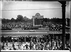 Grandprix Prints: A press photograph records the scoreboard at the European Grand Prix in Monza in 1923