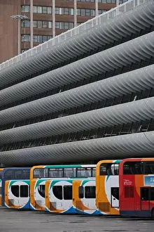 Preston Bus Station and Car Park, a celebrated brutalist architecture designed building in Preston, Lancashire, UK