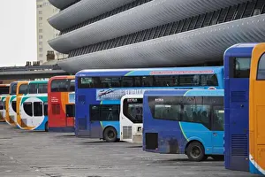 Preston Bus Station and Car Park, a celebrated brutalist architecture designed building in Preston, Lancashire, UK