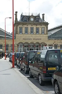 Preston railway station and taxi rank