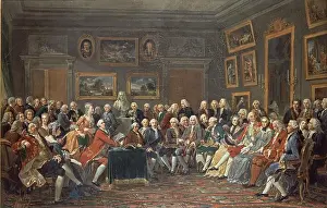 Inside View Prints: PRIMERA LECTURA EN CASA DE MADAME GEOFFRIN DE EL HUERFANO DE CHINA TRAGEDIA DE VOLTAIRE EN 1725 - D´ALEMBERT LEYENDO