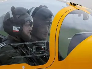 2008 Prints: Prince Harry on his flying lesson in a Slingsby Firefly aircraft at Middle Wallop Army Flying Headquarters in Hampshire