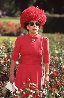 Eccentric Prints: Princess Margaret wearing a Cartier brooch visited Kew Gardens to open a Marine Display