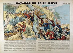 British Empire Prints: Print showing the Battle of Spion Kop