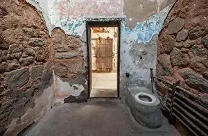 Philadelphia Prints: A Prison Cell at Eastern State Penitentiary, Prison in Philadelphia, Pennsylvania, USA