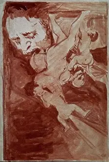 Francisco De Prints: PROCLAMACION DE BRUJAS - 1797-98 - SANGUINA Y AGUADA ROJA