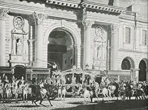 Guards Prints: Proclamation of King George IV, at the Royal Exchange, 31 January 1820