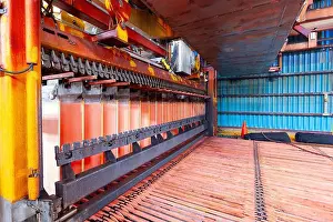 Color Photography Prints: Production of copper cathodes at an electrowinning plant in a copper mine in Chile