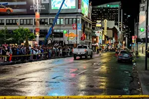 Real Life Prints: The production of the Suicide Square movie. Film industry in Toronto, Canada 25 May 2015