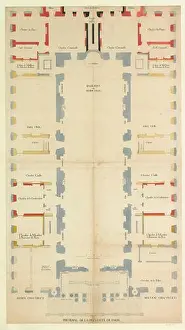 Judicial Prints: Project plan of the Châtelet of Paris presents a civic architectural proposal for a major judicial building in Paris