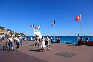 Cote Dazur Prints: Promenade des Anglais, Nice, Cote d'Azur