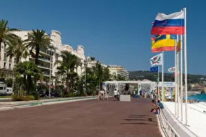 Cote Dazur Prints: Promenade des Anglais, Nice, Cote d'Azur, Provence, South of France