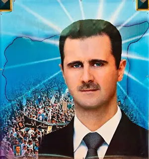 Propaganda Poster of Syrian President Bashar Hafiz Al-Assad
