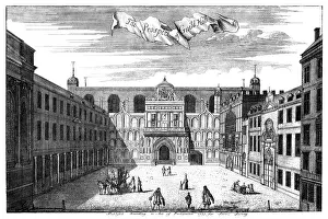 City Of London Prints: Prospect of Guildhall, City of London, 1755 (1886).Artist: William Griggs