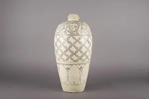 Prunus Vase (meiping) with Design of Leafy Scrolls