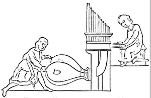 Notation Prints: PSM V40 D645 Organ depicted from an ancient manuscript