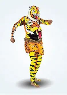 Malayali Prints: Puli Kali, tiger dance with onam festival of South India Kerala