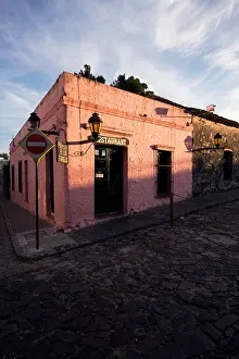Uruguay Prints: The Pulperia de Los Faroles a bar and restaurant in the historic quarter of Colonia del Sacramento Uruguay