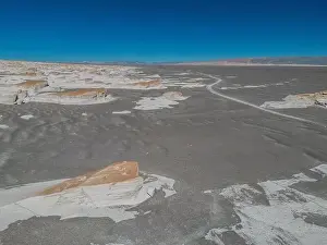 4x4 Off Road Prints: PUNA - Campo de Piedra Pomez, a bizarre but beautiful landscape in the Argentinian highlands with a field of pumice