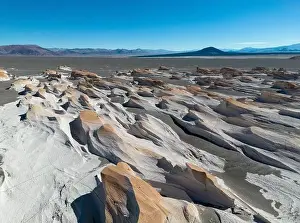 4x4 Off Road Prints: PUNA - Campo de Piedra Pomez, a bizarre but beautiful landscape in the Argentinian highlands with a field of pumice