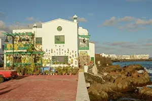 Punta Prints: Punta Mujeres, Spain - 18 January 2021: the village of Punta Mujeres on Lanzarote island in Spain