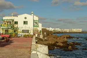 Punta Prints: Punta Mujeres, Spain - 18 January 2021: the village of Punta Mujeres on Lanzarote island in Spain