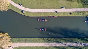 Sunny Day Prints: Punting on the River Cam in Cambridge