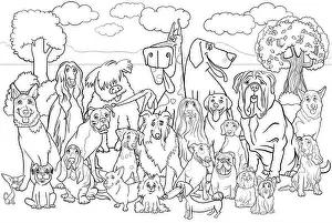 Boxer Prints: purebred dogs coloring book