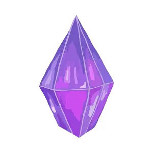 Quartz Prints: Purple crystal gem, jewel rock mineral stone