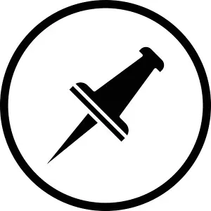 Pushpin Vector Icon Design Illustration