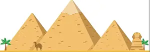 Pharaoh Prints: The Pyramids of Giza in Cairo, Egypt
