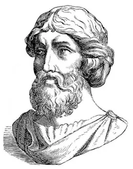 Europaisch Prints: Pythagoras of Samos, an Ionian Greek philosopher, mathematician