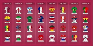 Scoreboard Prints: Qatar soccer fifa world cup tournament 2022