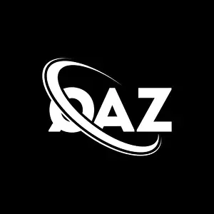 Linked Prints: QAZ logo. QAZ letter. QAZ letter logo design