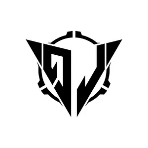 Streamer Prints: QL Gaming Logo Initial with geometric modern Triangle rounded Scope Sniper Tactical style design in isolated background