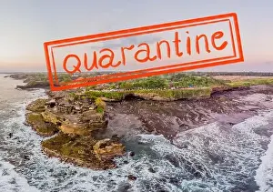 Quarantine due to coronavirus epidemic covid19 Tanah Lot - Temple in the Ocean