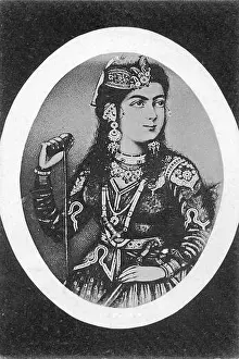 Mughal Prints: Qudsia Begum, died 1765, wife of Mughal emperor Muhammad Shah