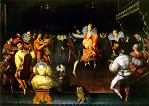 Forties Prints: Queen Elizabeth Dancing with the Earl of Leicester