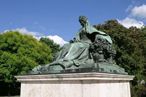 Cold War Prints: Queen Elizabeth monument wife of Franz Josephon Gellert Hill in Budapest Hungary