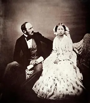 Happy Couple Prints: Queen Victoria (1819-1901) and Prince Albert (1819-1861)