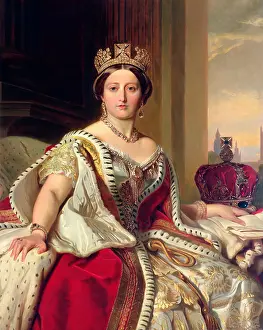 Clothes Prints: Queen Victoria, 1859. Artist: Franz Xaver Winterhalter